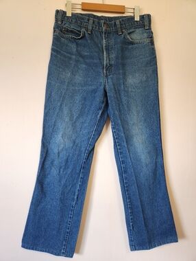 Rare Vintage GWG Canadian Heritage Jeans Cotton Blue Denim Straight Leg Size 32
